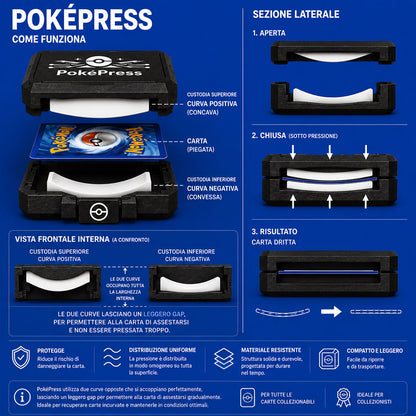PokéPress recupero carte incurvate