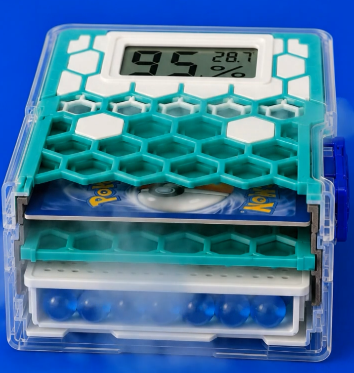 HydroPress CraftCard con idrogel e pressa magnetica per il restauro delle carte Pokémon